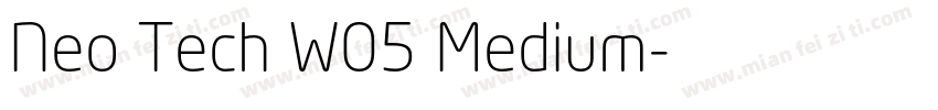 Neo Tech W05 Medium字体转换